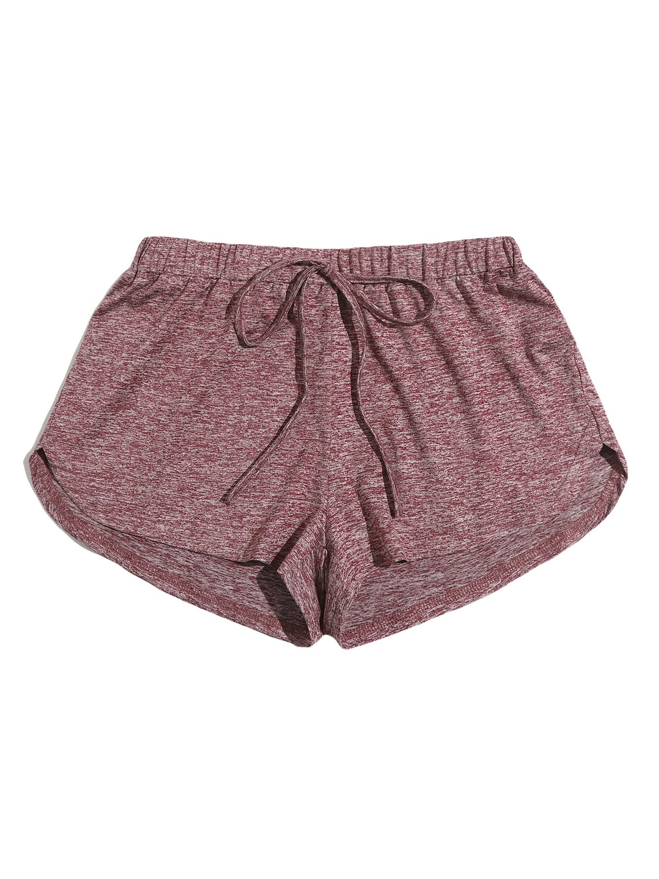 MakeMeChic Women's Workout Running Shorts with Drawstring Waist - High Waisted Athletic Shorts for Gym, Yoga, Jogging & Summer Casual Wear
