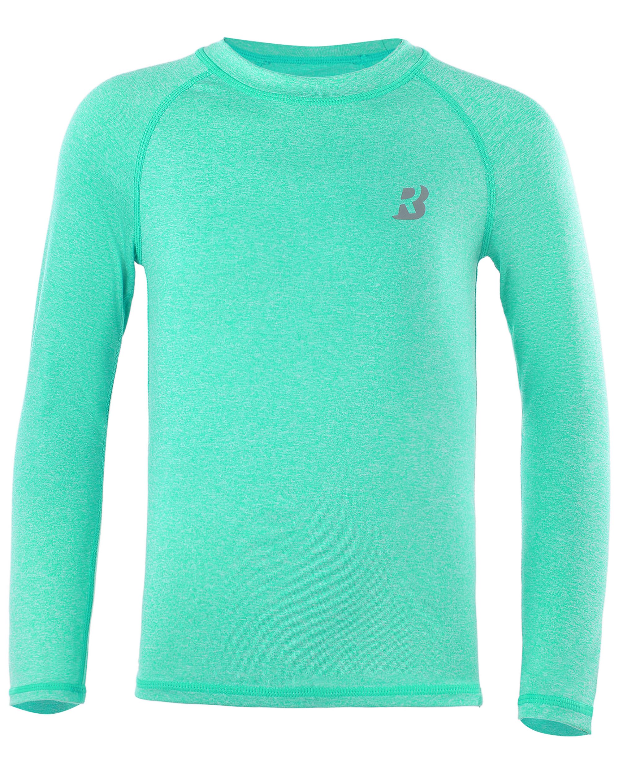 Roadbox Boys UPF 50+ Sun Protection Long Sleeve Rash Guard Swim Shirt - Quick Dry UV Swimwear for Kids & Youth - Perfect for Swimming, Surfing, Beach & Outdoor Water Activities