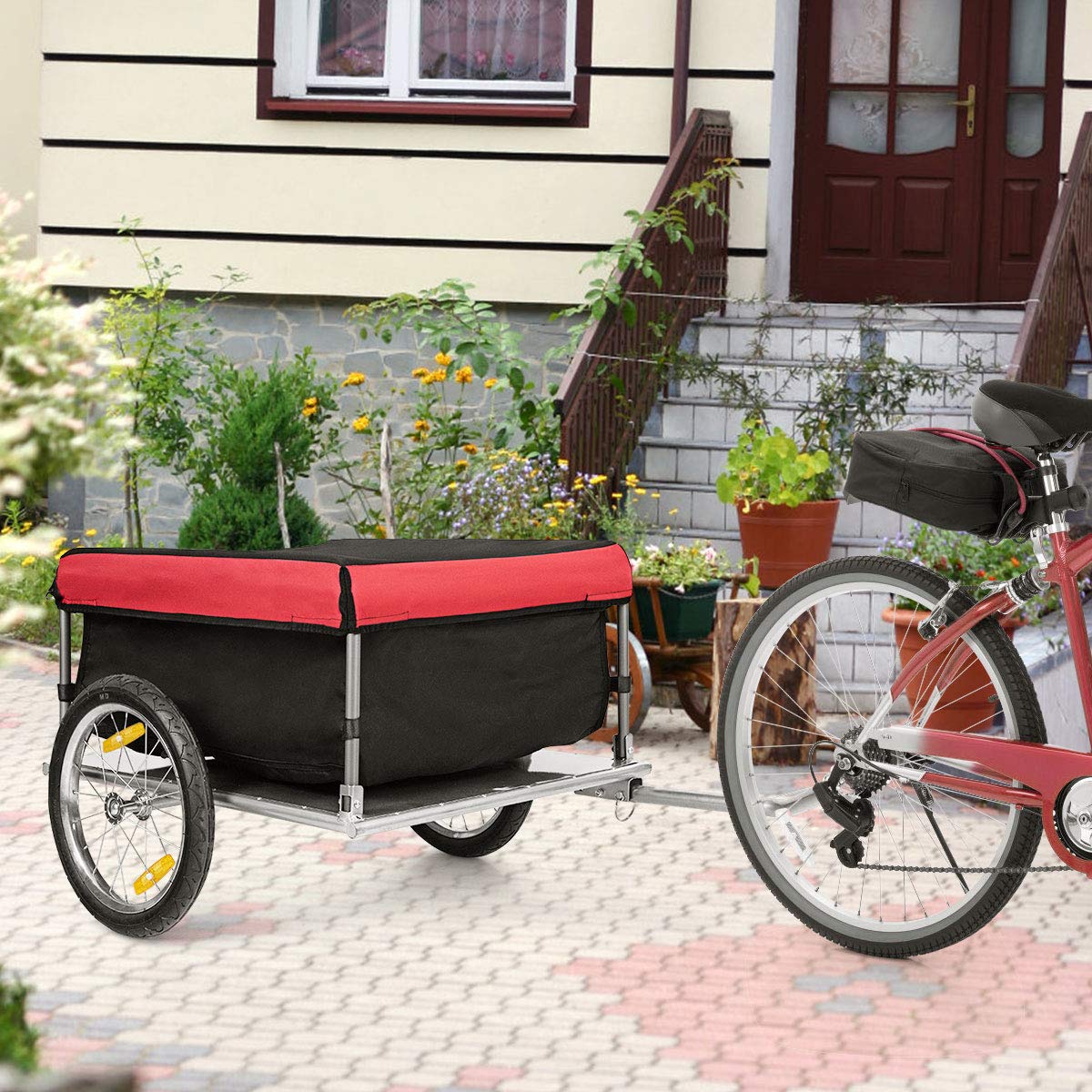 Goplus Foldable Bike Cargo Trailer - 16