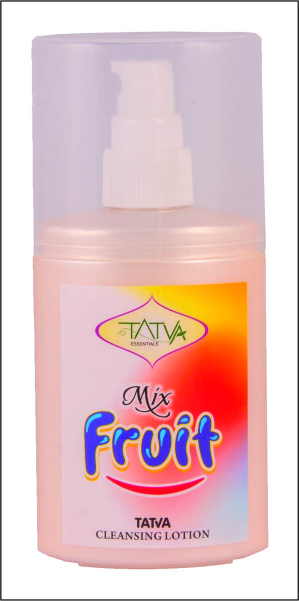 Organic Fruit Cleansing Lotion 100ml - Natural Face Wash for Acne & Sensitive Skin - Daily Gentle Cleanser for Women & Men - Perfect for Morning & Night Skincare Routine