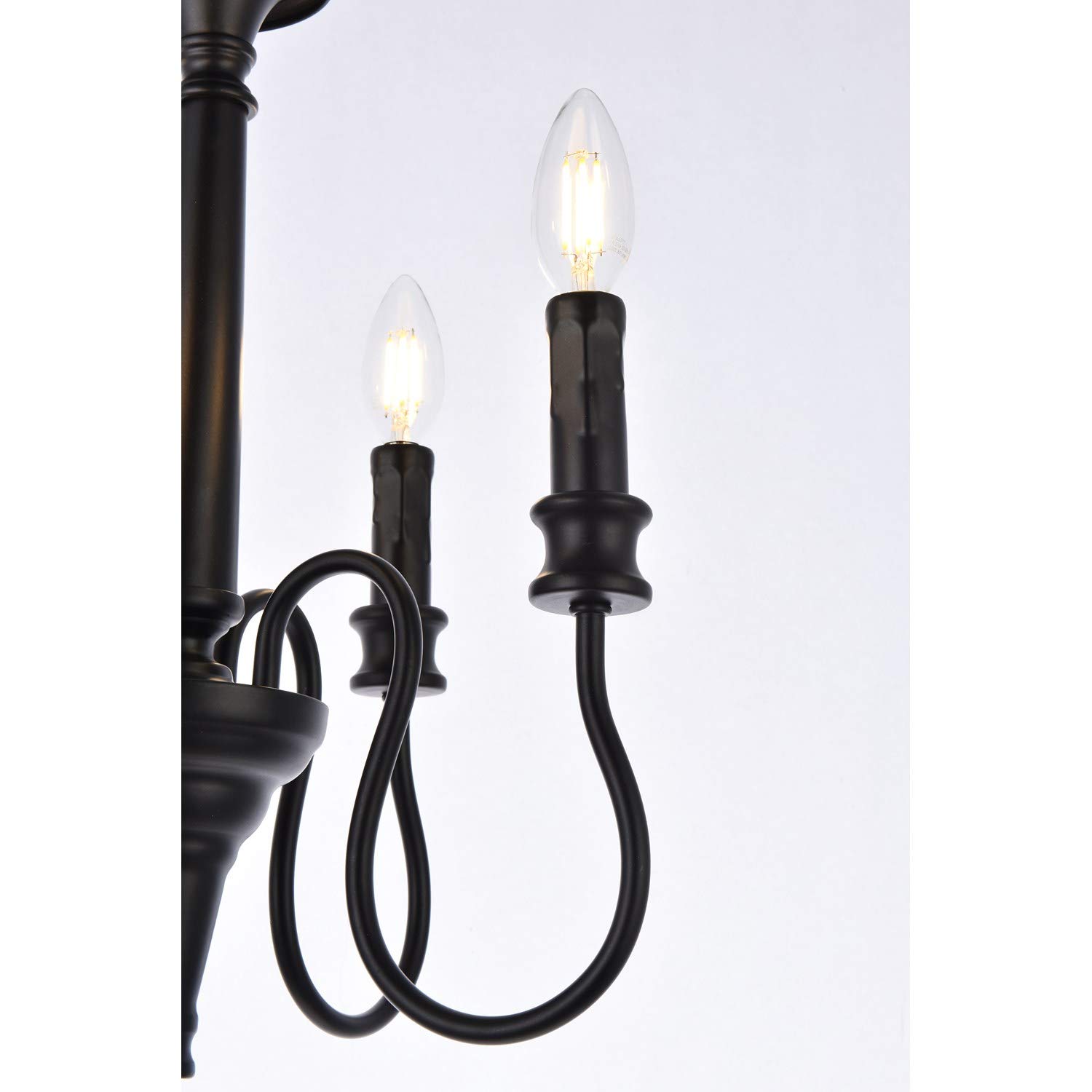 Black Flynx 4-Light Modern Pendant Lighting Fixture - Perfect for Kitchen Island, Dining Room, and Living Room Ceiling Decor