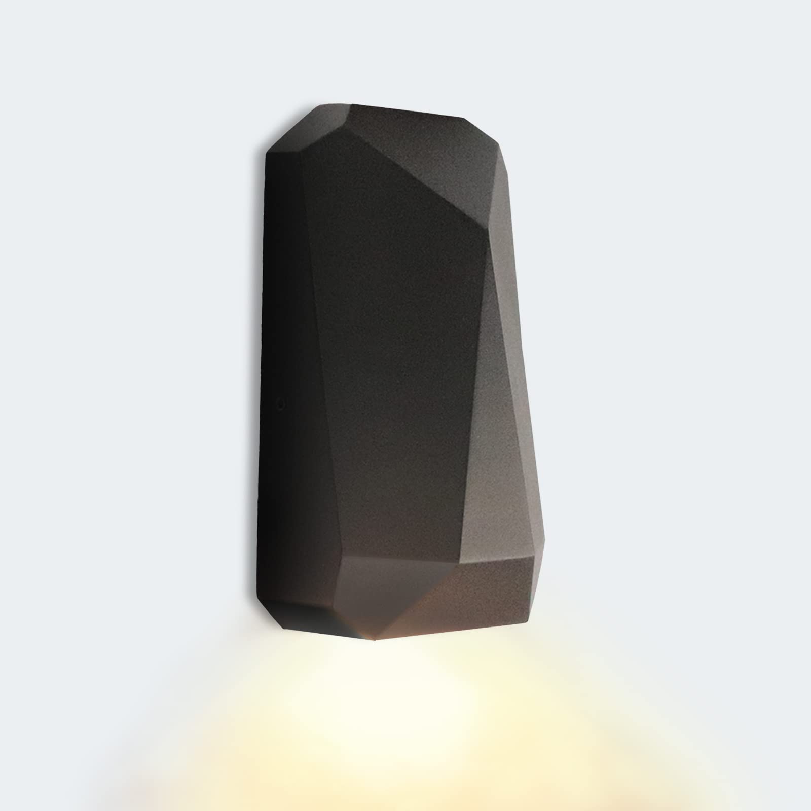 Sistoo Modern Black LED Outdoor Wall Lights - Waterproof IP44 Exterior Lighting for Back Porch, Garage, House Backyard - Perfect for Patio, Garden, and Entryway Lighting