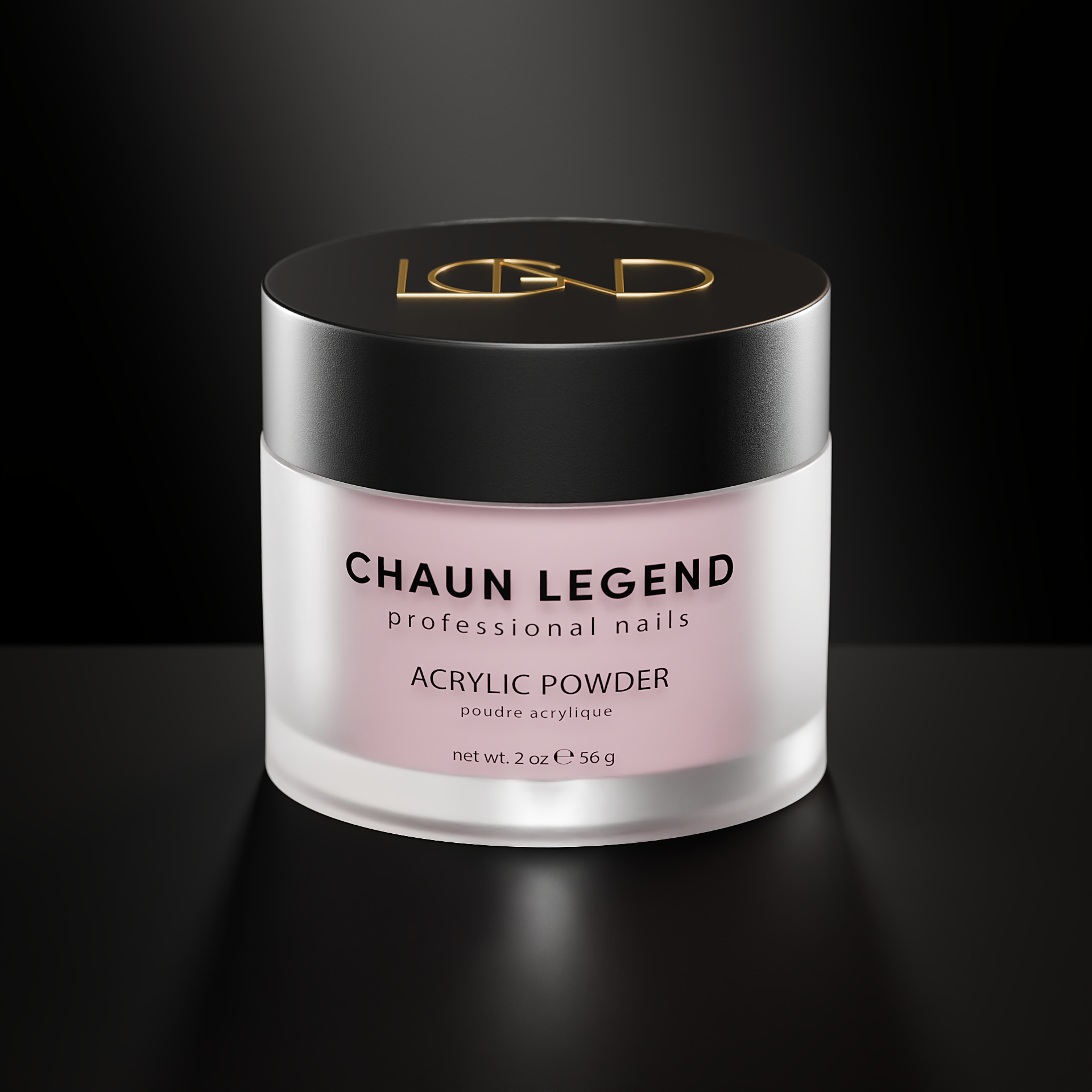 Chaun Legend Acrylic Nail Powder 2oz - 107 Pink Parade | Professional Nail Art Supplies for Manicure, Pedicure & Salon Use