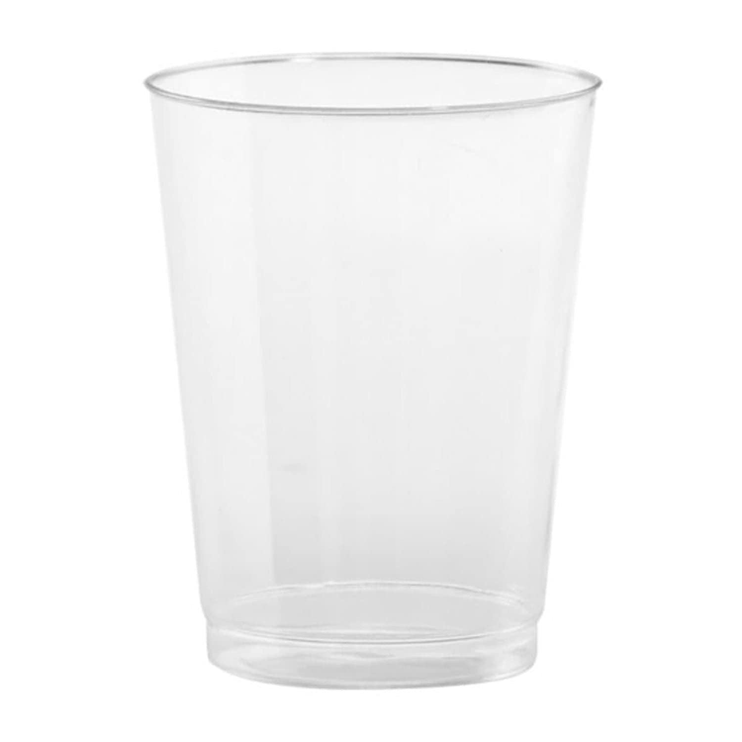 Hanna K. Signature Clear 10 Oz Tumbler Cup - Bulk Pack of 100 - Perfect for Coffee, Tea, and Cold Beverages at Restaurants, Cafes, and Offices