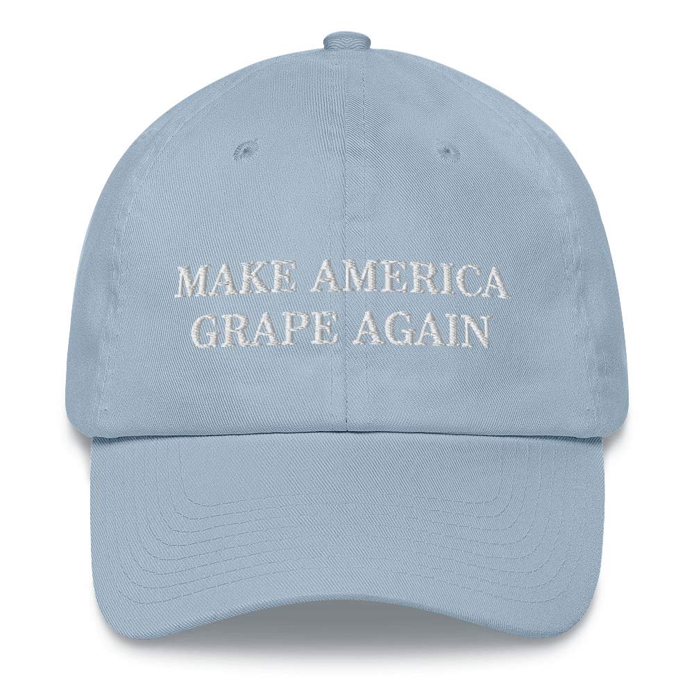 Make America Grape Again Embroidered Dad Hat by Hogue WS LLC - Patriotic Baseball Cap for Men & Women - Perfect for 4th of July, Political Rallies & Everyday Wear