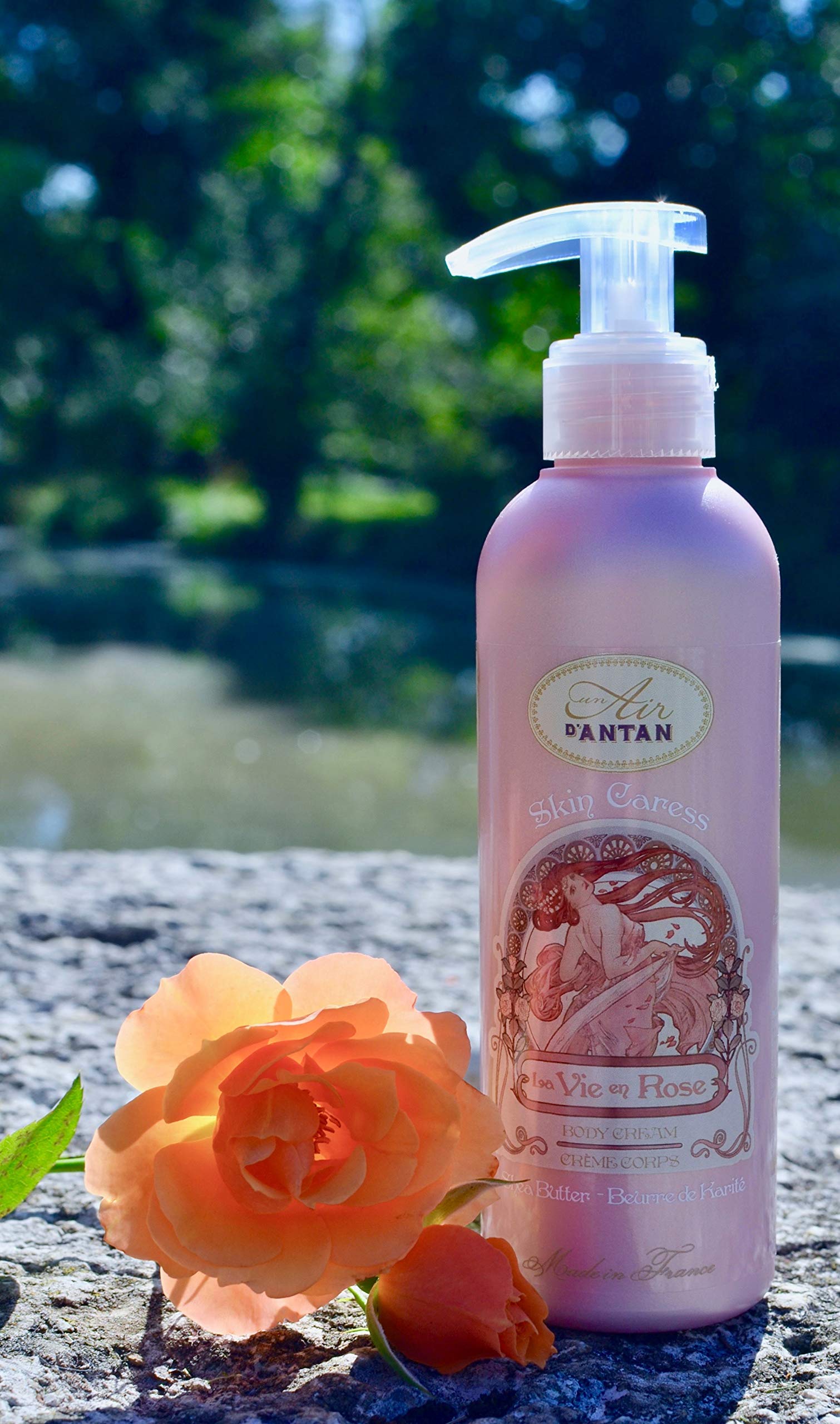 Un Air d'Antan Rose Perfume & Body Lotion Set - 6.8 oz Floral Fragrance for Women | Romantic Date Night & Special Occasion Gift