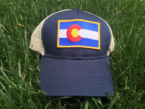 Colorado State Flag Mesh Snapback Hat - Adjustable & Breathable for Outdoor Sports, Hiking, and Casual Wear