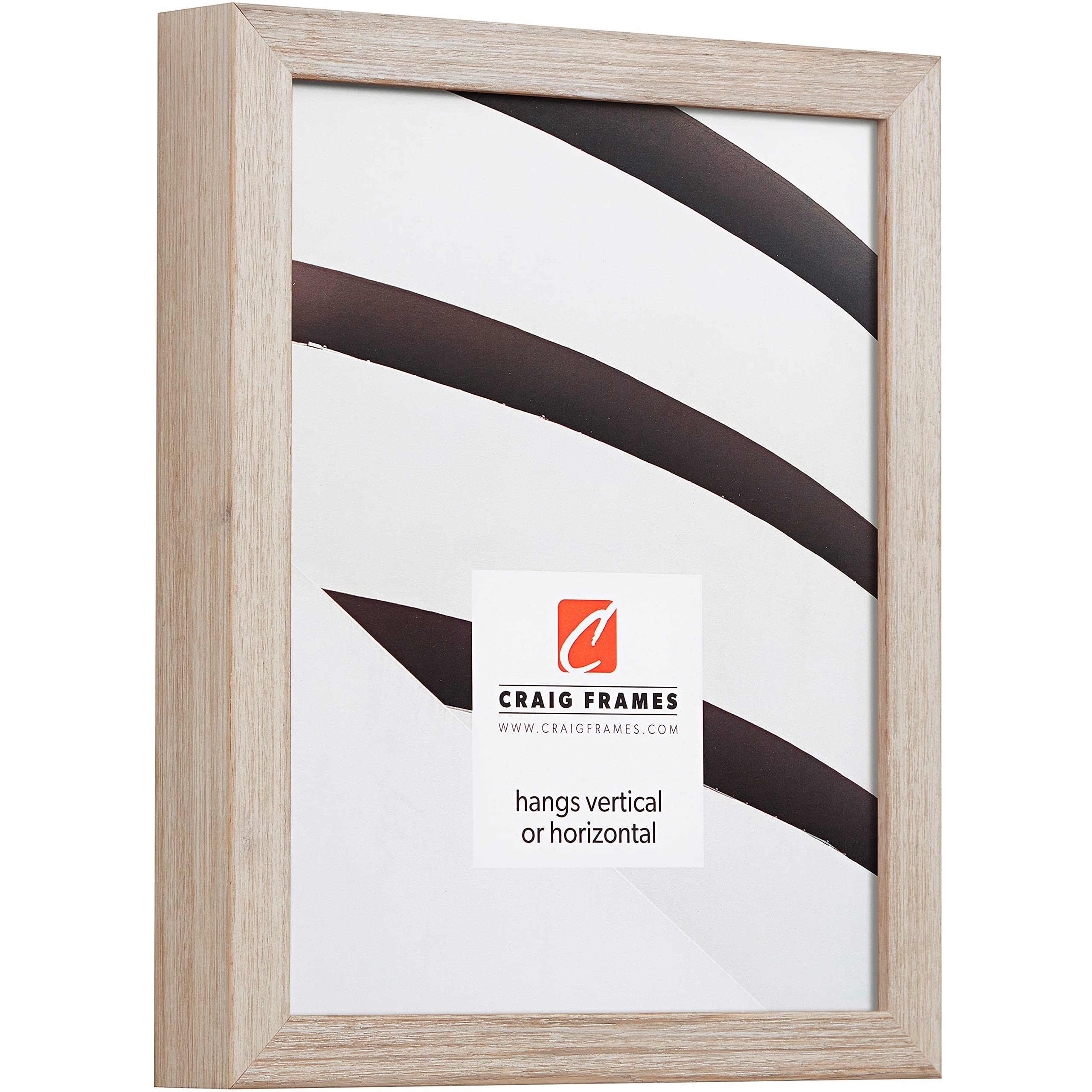 Craig Frames Farmhouse Essentials Tall Picture Frame - 5 x 7 Inch Weathered White Set of 4 - Perfect for Wall Decor, Family Photos & Rustic Home Décor