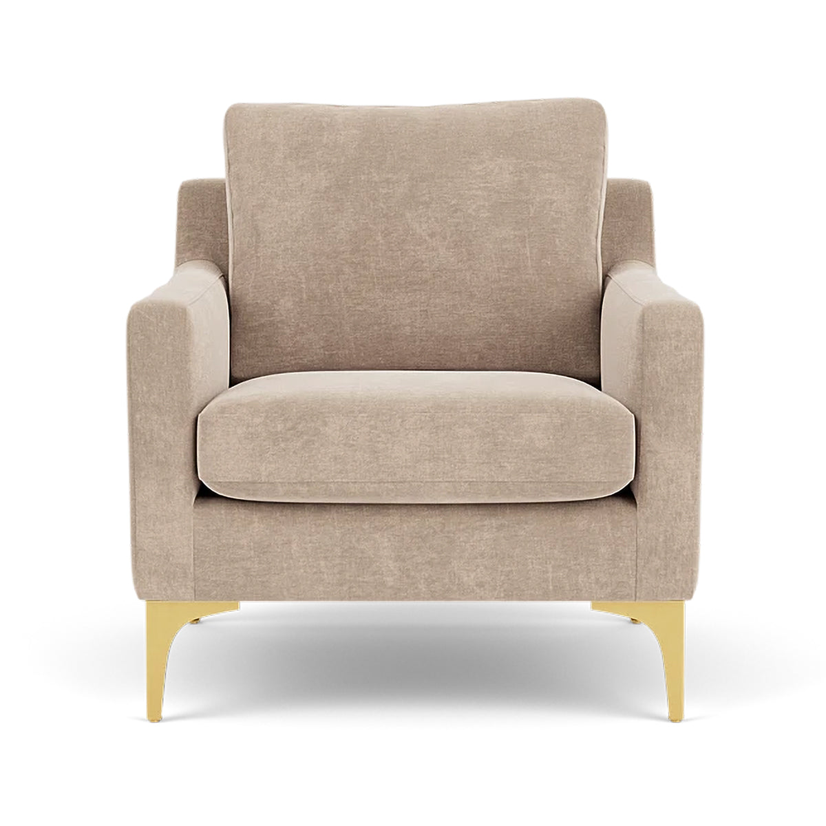 Astha Fabric Armchair - Modern Upholstered Accent Chair for Living Room, Bedroom & Office - Comfortable Lounge Chair with Soft Fabric & Sturdy Frame