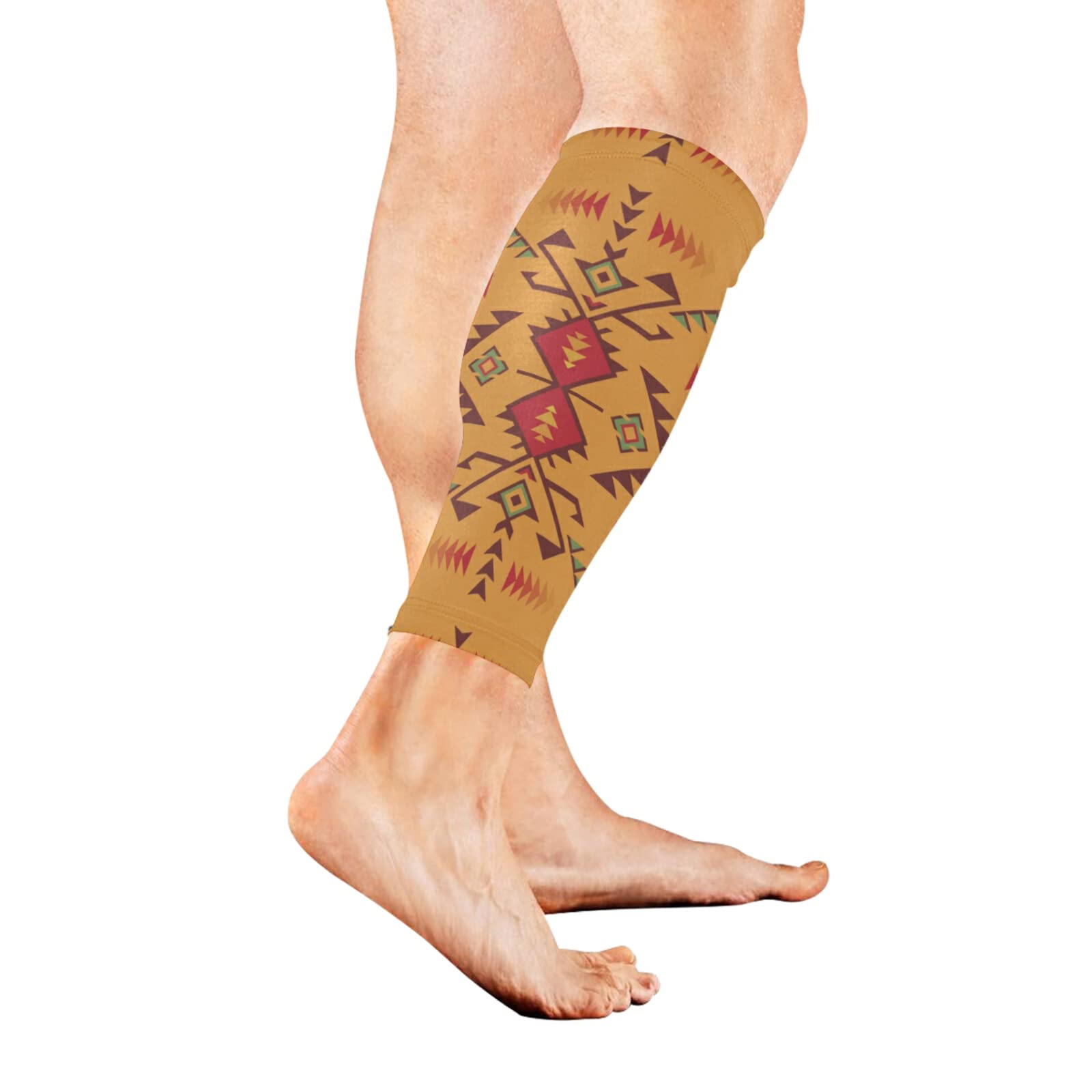 Oyihfvs 1 Pair Knee Compression Sleeves - Breathable Non-Slip Leg Guards for Running, Workout & Sports Support - Knee Brace for Arthritis, Joint Pain Relief & Active Lifestyle