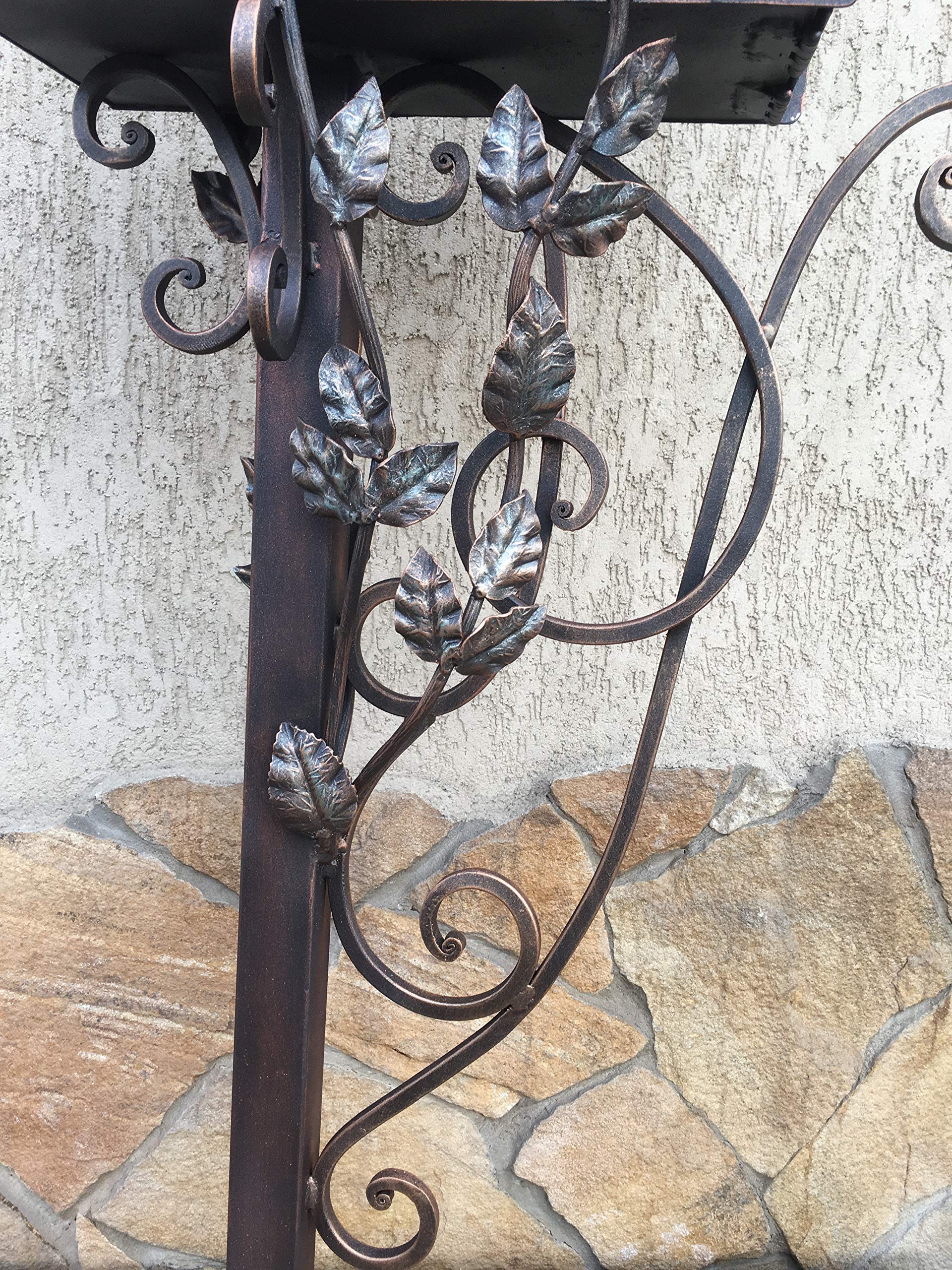 Secure Locking Metal Mailbox for Outdoor Use - Durable Post Mounted Mailbox with Key Lock for Home & Garden - Perfect for Residential, Apartment & Rural Mail Delivery
