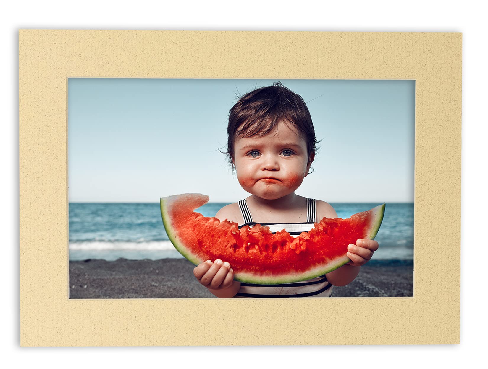 16x20 Inch Precut Tan Picture Matboard - Acid Free Bevel Cut Mat for 12x16 Photos & Artwork - Perfect for Framing, Scrapbooking, and Home Decor Display