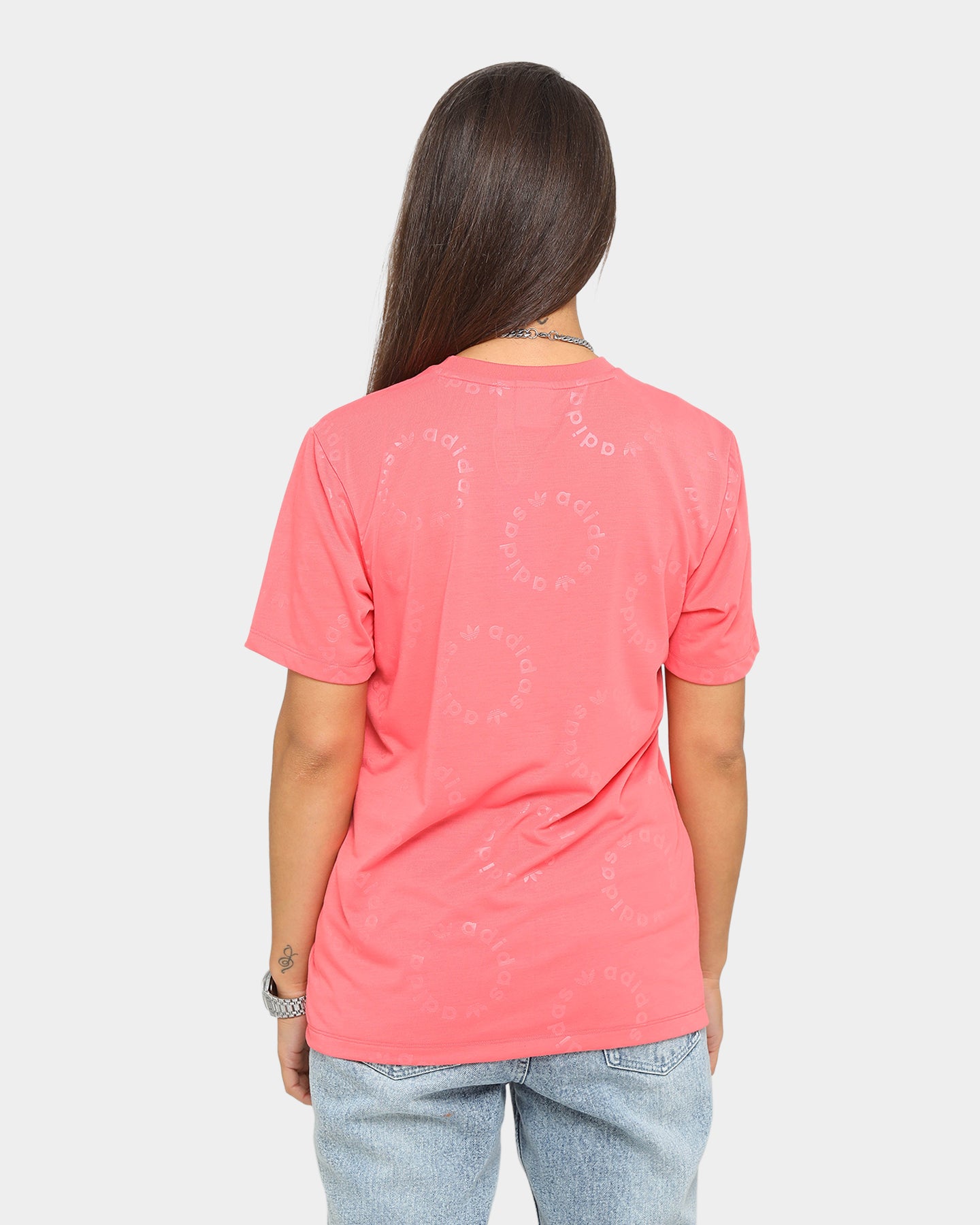 Adidas Women's Short Sleeve T-Shirt - Magenta Pink Athletic Top for Running, Gym & Casual Wear