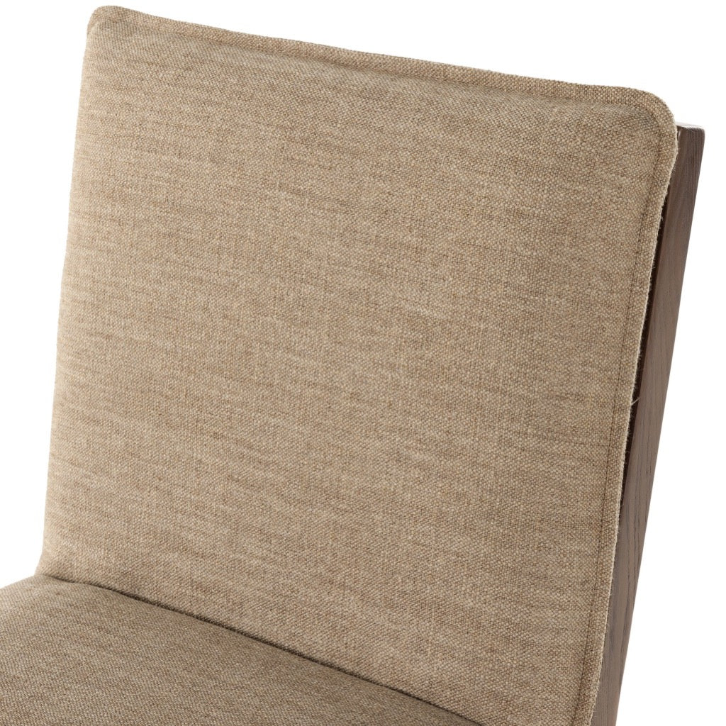 Wilmington Dining Chair Alcala Fawn - Modern Upholstered Side Chair for Kitchen, Dining Room, and Office - Comfortable Seating for Home and Restaurant Use