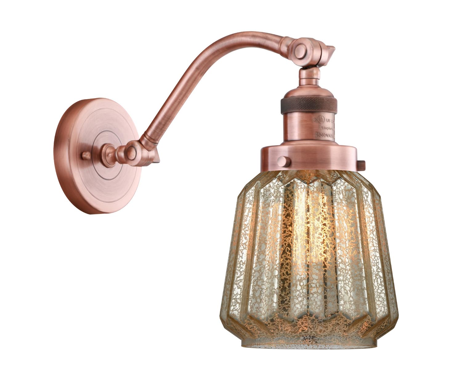 515-1W-AC-G146-LED Vintage Edison Bulb with Antique Copper Cord Set - Dimmable Bare Filament Light for Industrial Pendant, Cafe Lighting & Home Decor
