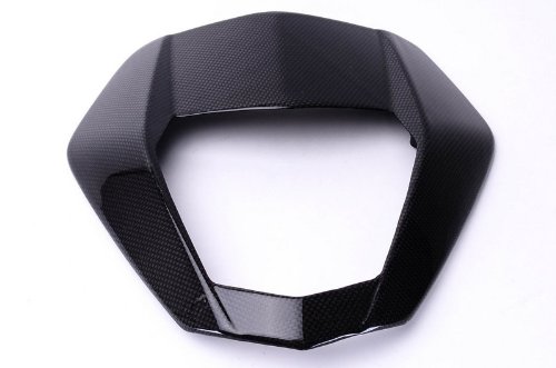 Bestem CBKT-D6912-FFR Black Carbon Fiber Front Fairing for KTM DUKE 690 2012 Motorcycle | Lightweight & Durable Replacement Part | Perfect for Street Riding & Performance Upgrades