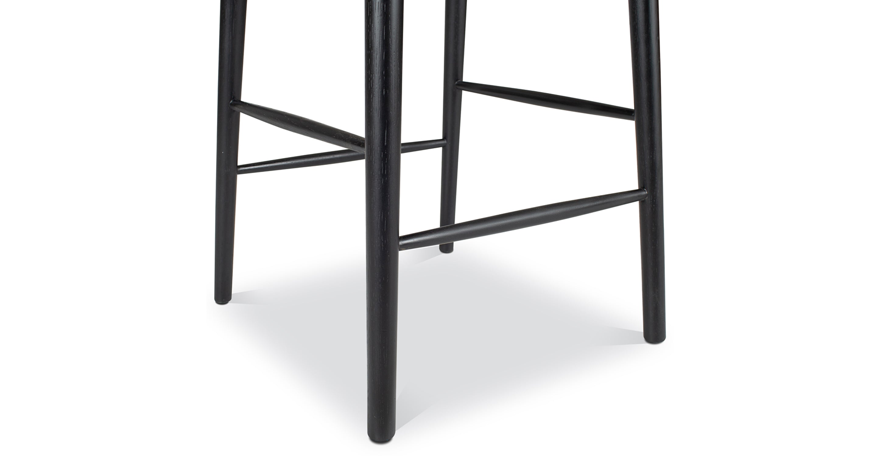 Ligna Wooden Counter Stool - 24 Inch Bar Height Stool with Backrest, Modern Kitchen Island Stool for Dining & Breakfast Nook - Perfect for Home, Cafe, and Restaurant Use