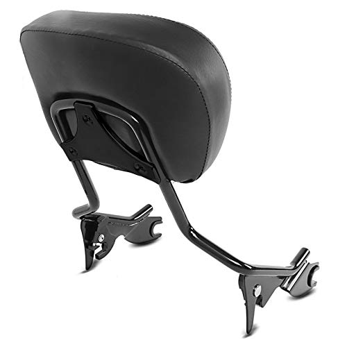 Harley Davidson CVO Road Glide Custom 12-13 Sissy Bar with Luggage Rack & Sidecase Inner Bags - Black | Motorcycle Touring Accessories for Storage & Comfort