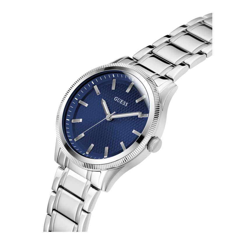 GUESS Men's 44mm Stainless Steel Chronograph Watch with Date Window - Casual & Business Timepiece for Everyday Wear