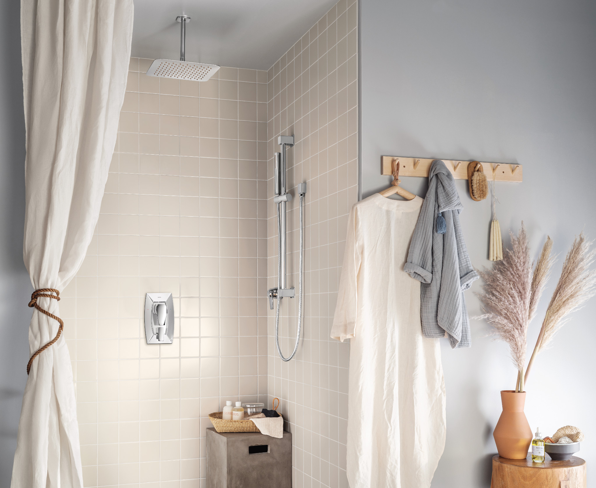 Exactemp 3/4 IPS Thermostatic Mixing Valve with Check Stops - Perfect for Shower, Bath, and Sink Temperature Control