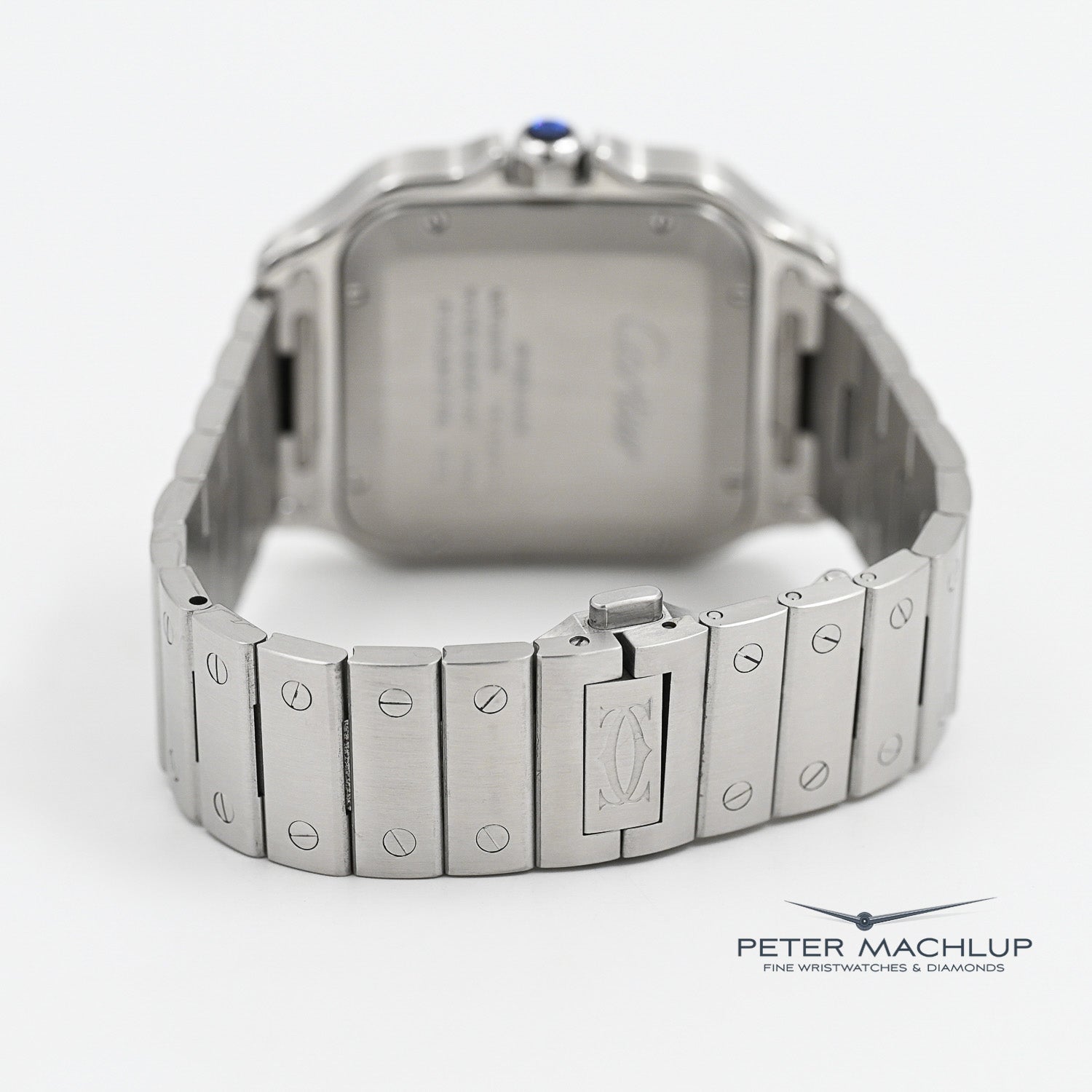 Cartier Santos LM Automatic Watch for Men - Luxury Stainless Steel Timepiece with Swiss Movement | Perfect for Business, Formal Events & Everyday Wear