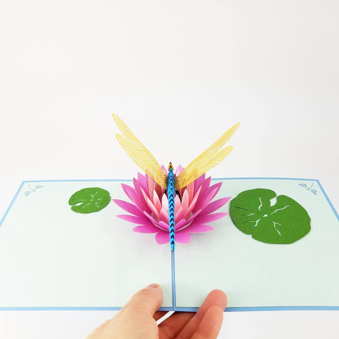 3D Dragonfly Pop Up Greeting Card - Birthday, Mother's Day, Just Because Cards for Son, Daughter & Kids | Unique Handmade Gift for Special Occasions & Home Decor
