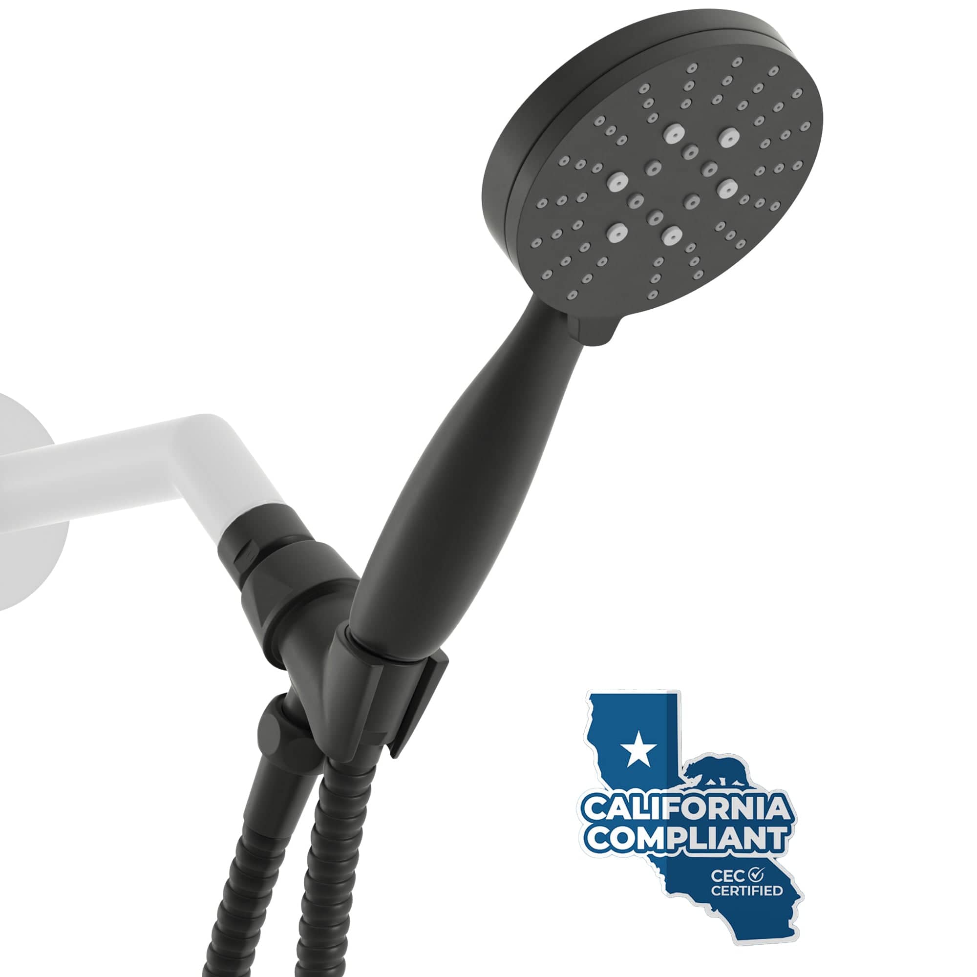 Premium All-Metal Low Flow 3-Spray Handheld Shower Head Set - 1.8 GPM Water Saving Showerhead for Bathroom, Spa & RV Use