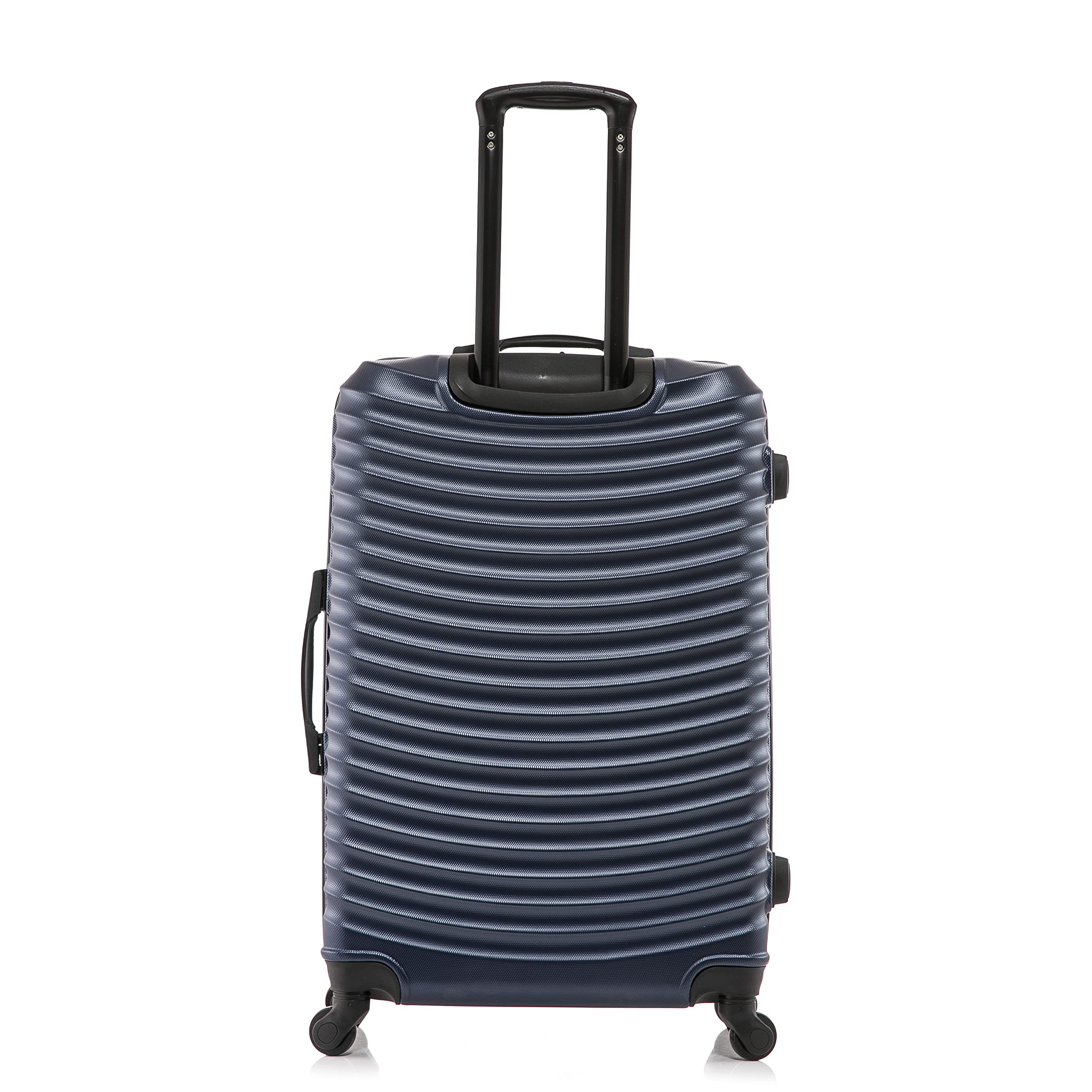 DUKAP ADLY 28-Inch Lightweight Hardside Spinner Luggage - Durable Checked Suitcase with Trolley Handle & Smooth Wheels for Air Travel - Large Blue Hardshell Travel Bag for Vacation & Business Trips
