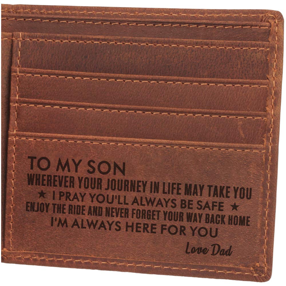 Men's Leather Wallet - Perfect Gift for Dad, Son & Father's Day | Everyday Carry Essential