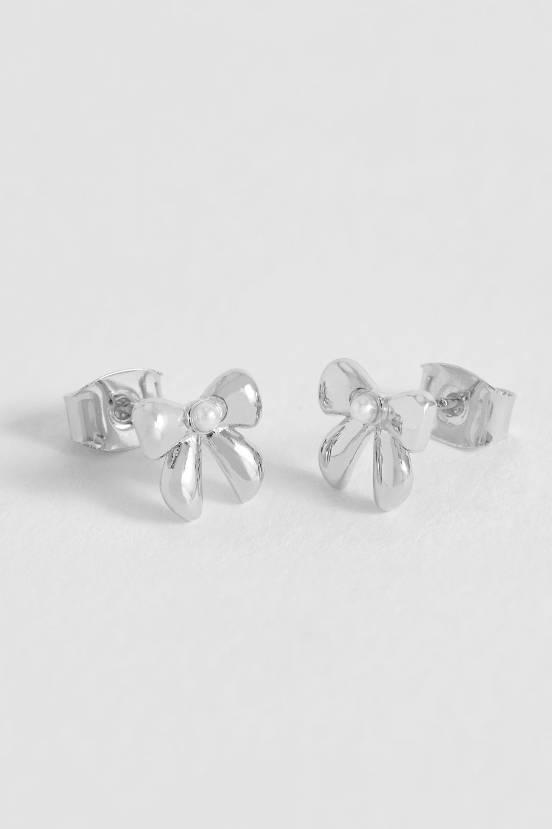 Elegant Pearl Bow Stud Earrings for Women - Dainty & Stylish Jewelry Gift for Brides, Party, or Everyday Wear