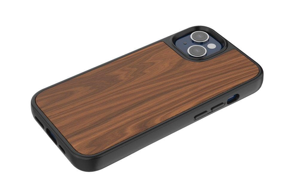 Impact Zero® Premium Walnut Wood Protective Case for iPhone 13 - Slim Durable Cover with Natural Wood Grain - Perfect for Everyday Use, Office & Outdoor Activities