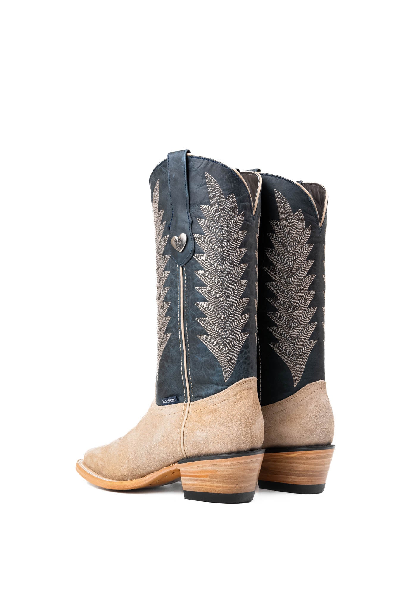 Sierra Roughout Frontier Toe Cowgirl Boots - Western Style Leather Boots for Women - Comfortable & Durable for Riding, Country Dancing & Outdoor Activities