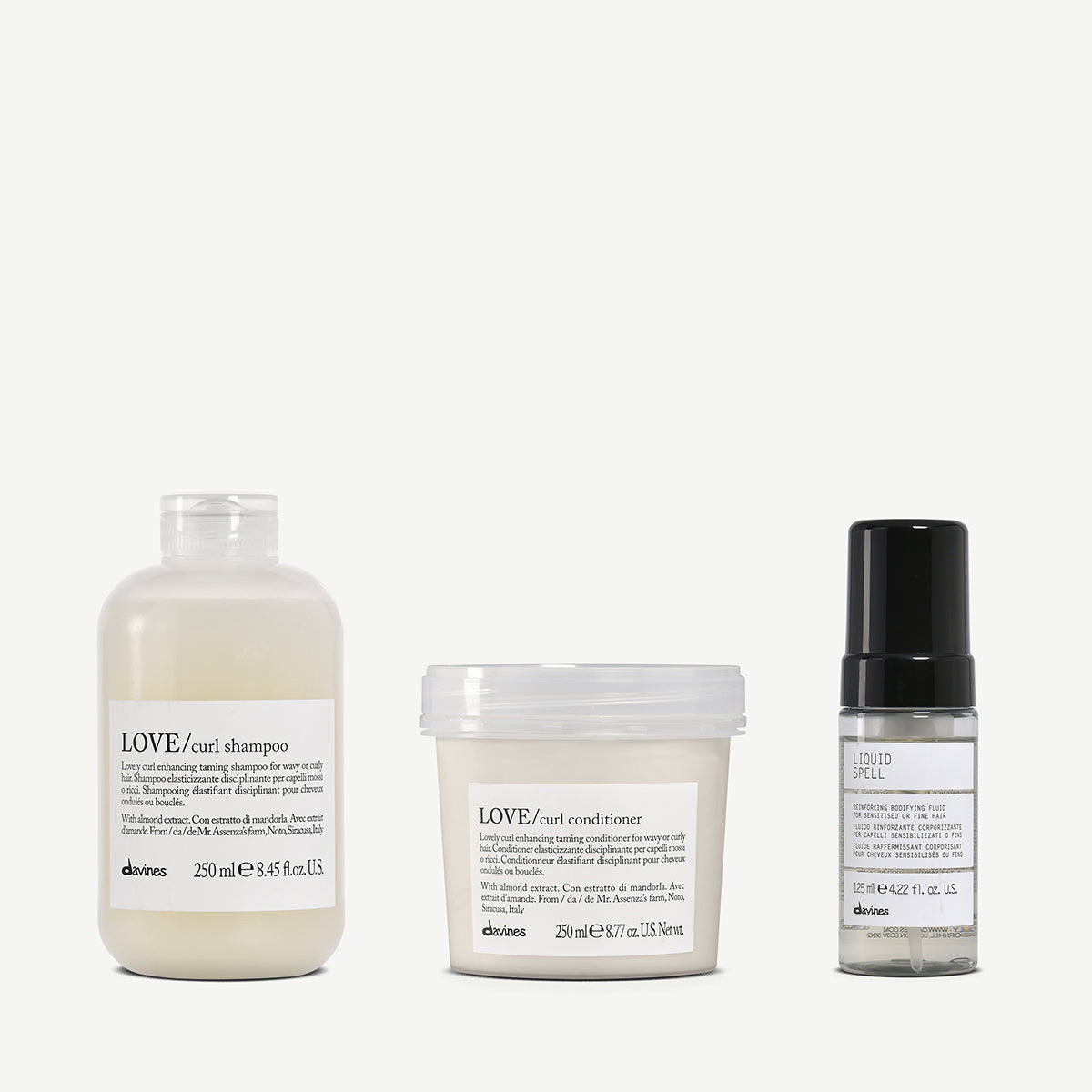 Love Curl Duo & Liquid Spell - Volumizing Hair Styling Set for Curls & Waves | Perfect for Salon-Quality Styling at Home or Special Occasions