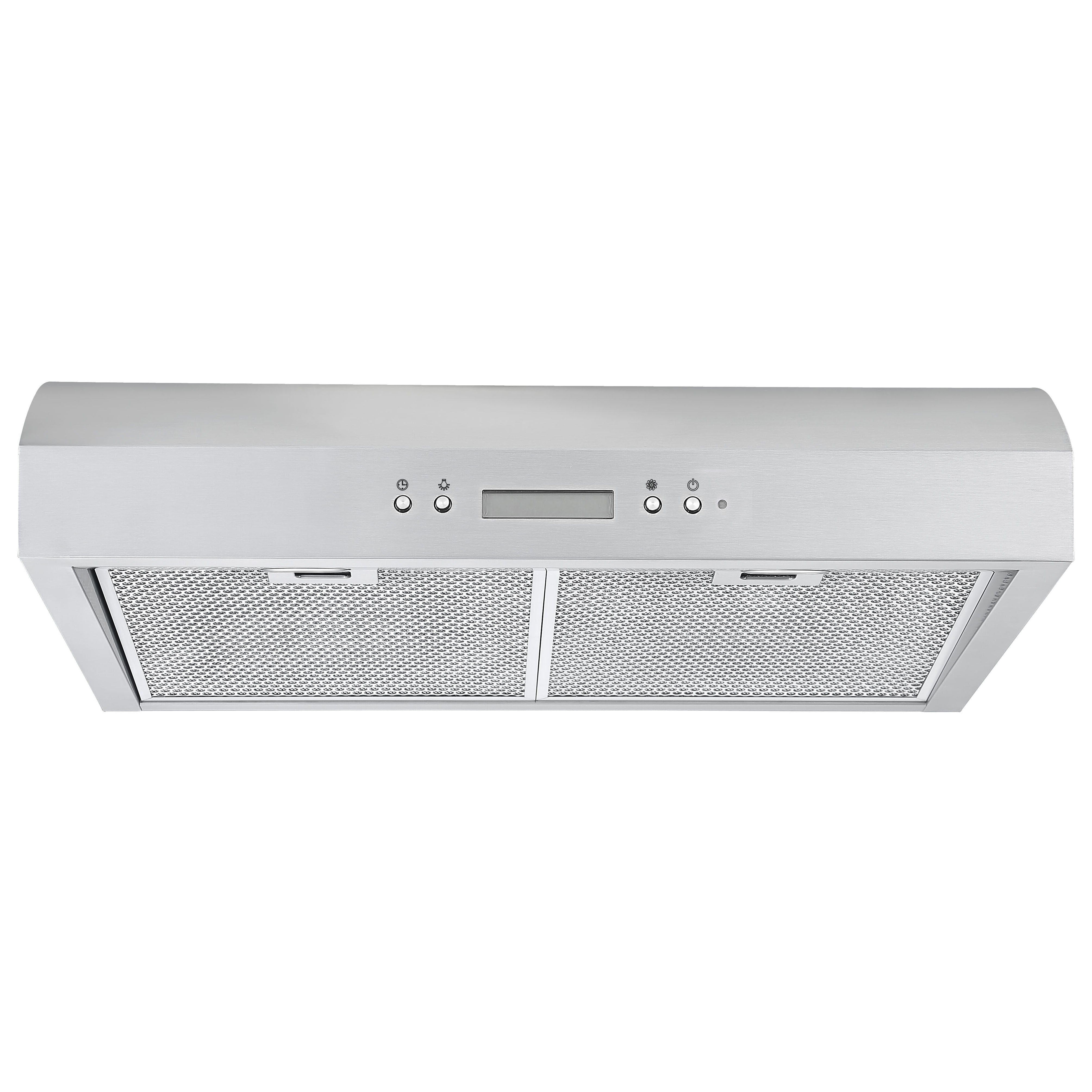 30 Inch Stainless Steel Under Cabinet Range Hood with LED Night Light - Perfect for Kitchen Ventilation & Modern Home Decor