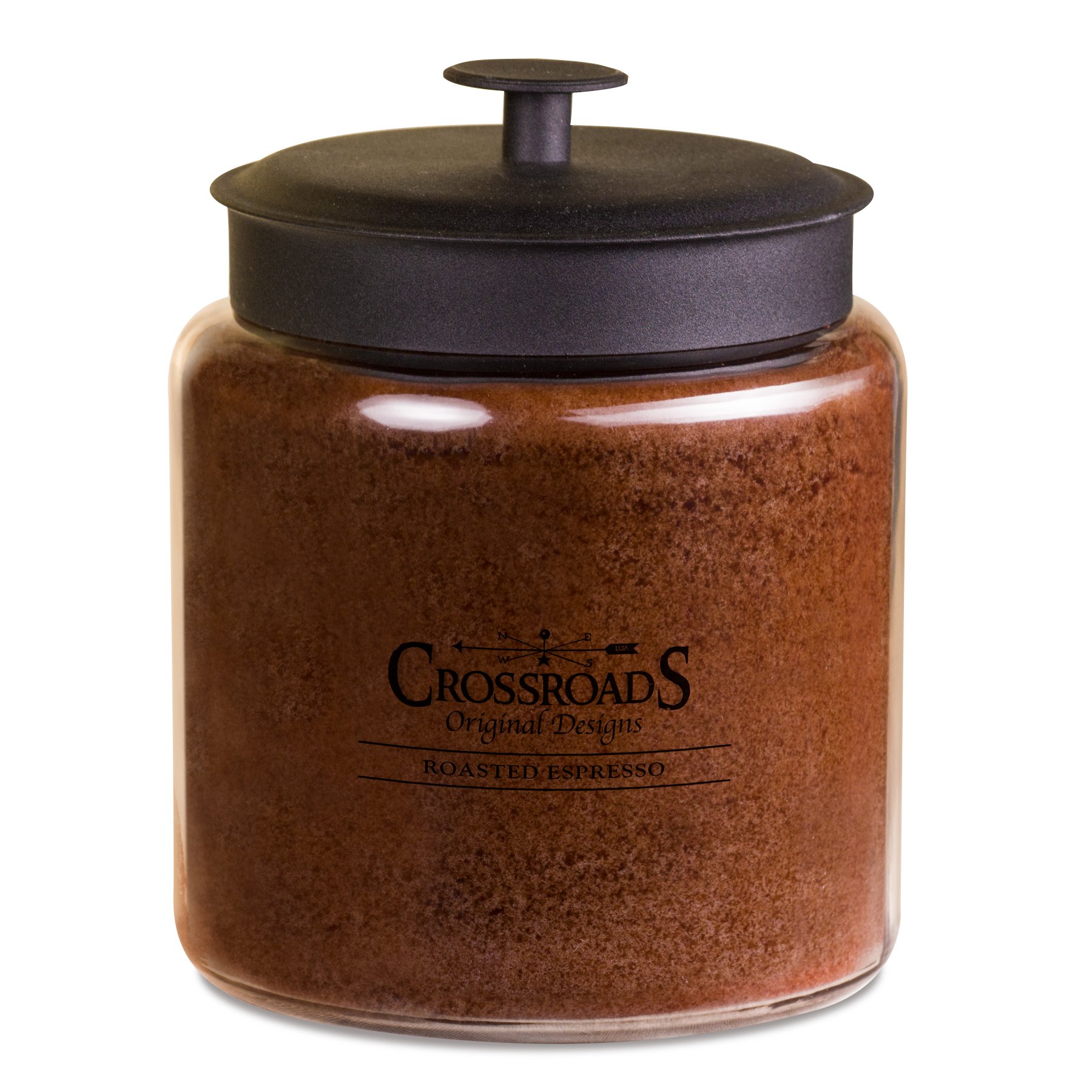 Premium Crossroads Roasted Espresso Scented 4-Wick Candle - 96oz Large Jar Candle for Home, Office & Relaxation - Long-Lasting Fragrance for Aromatherapy & Cozy Ambiance