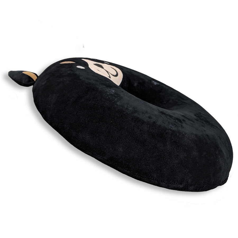 Memory Foam Donut Dog Themed Pillow - Edith The Dog | Ultra Soft Orthopedic Neck Support for Sleeping, Travel & Home Decor | Cute Pet Lover Gift for Dog Owners