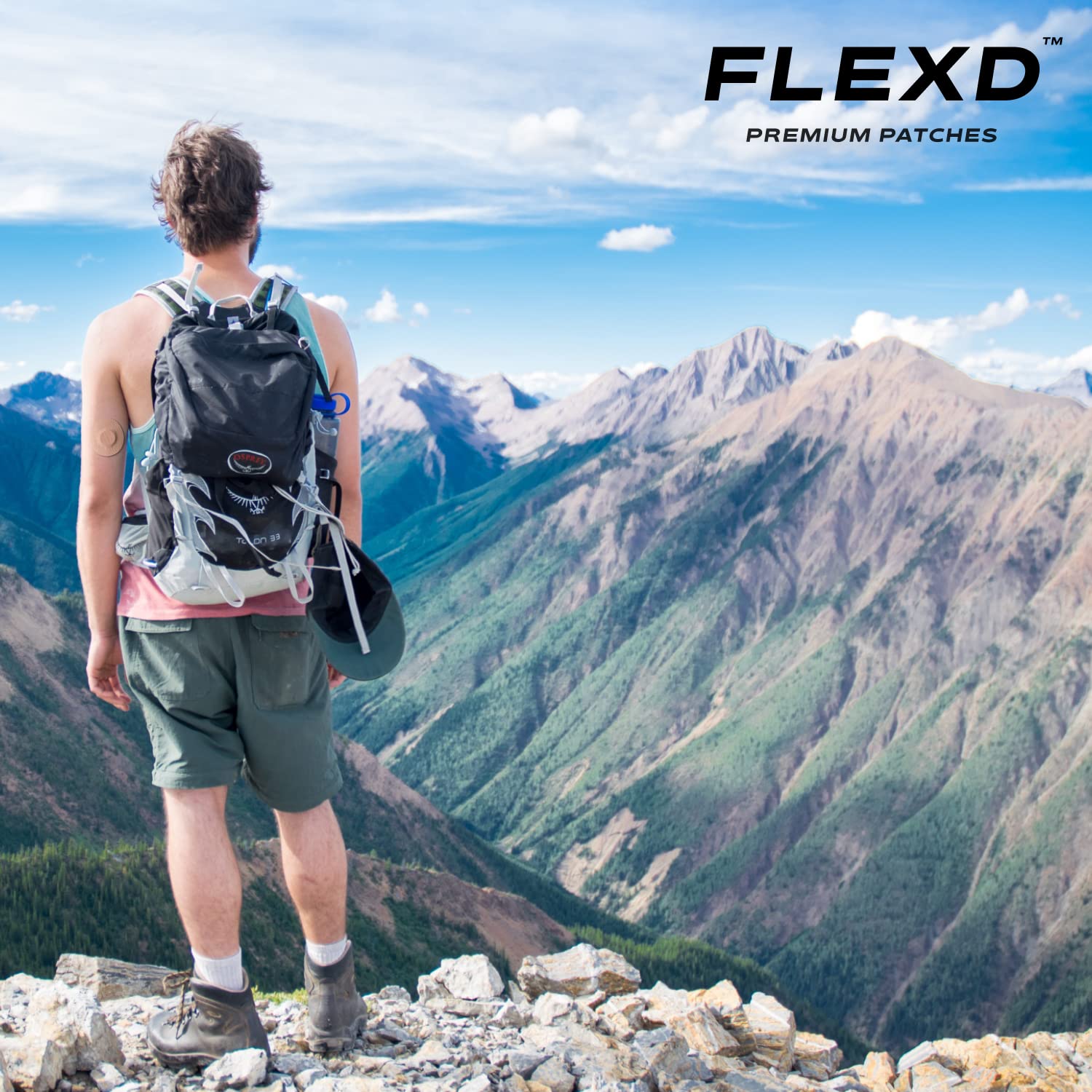 Flexd - Libre 3 Sensor Covers Waterproof Adhesive Patches (30 Pack) Tan | Secure Protection for Freestyle Libre 3 | Ideal for Swimming, Sports & Active Lifestyles
