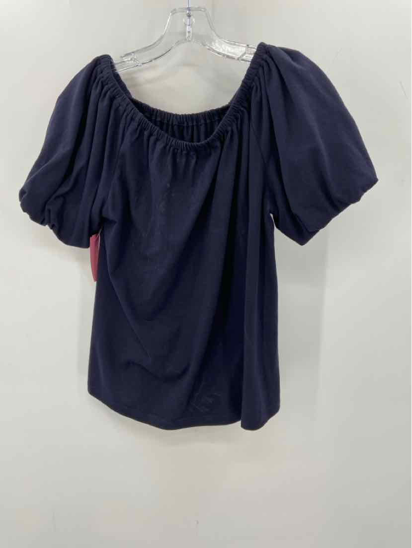 Pre-Owned Ann Taylor Navy Blue Blouse Size Small - Perfect for Office Wear & Casual Outfits
