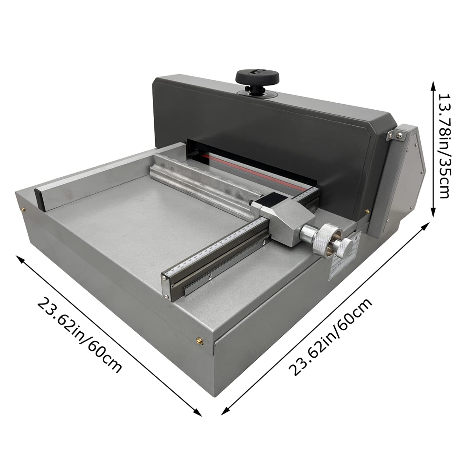 TECHTONGDA 13-inch Electric Paper Cutter - Desktop Paper Trimmer with Push Device & Handwheel Press - Perfect for Office, School, Crafting & Document Cutting