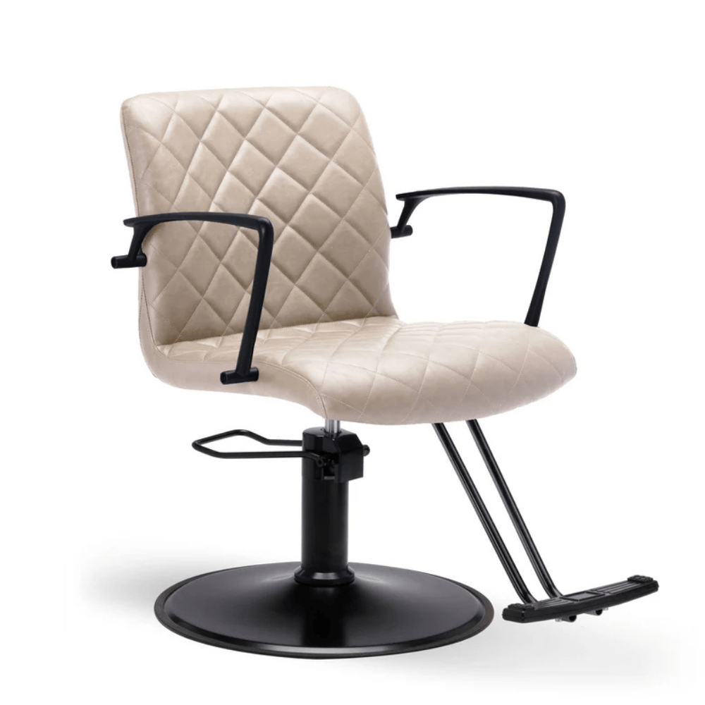 Lanvain Spence Salon Styling Chair 259B - Professional Hydraulic Hairdressing Chair for Barber Shops & Beauty Salons - Adjustable Height & Swivel Base for Comfortable Styling