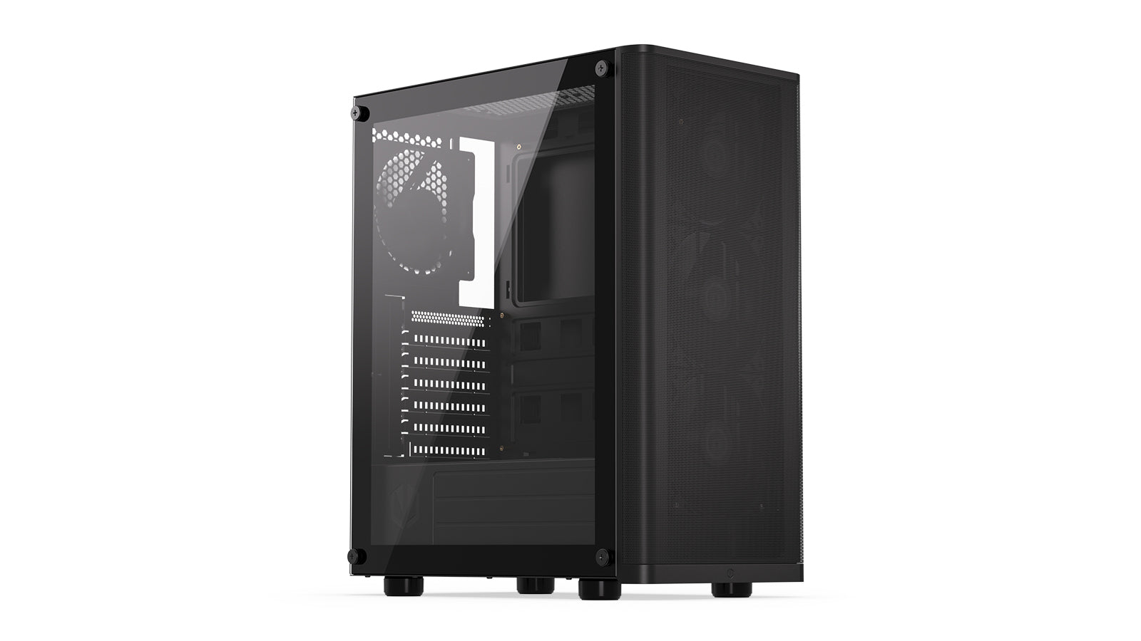 Endorfy Ventum 200 Air ATX Mid Tower PC Gaming Case - High Airflow, Tempered Glass Side Panel, RGB Lighting (EY2A002) - Perfect for Gaming Rigs & Workstation Builds