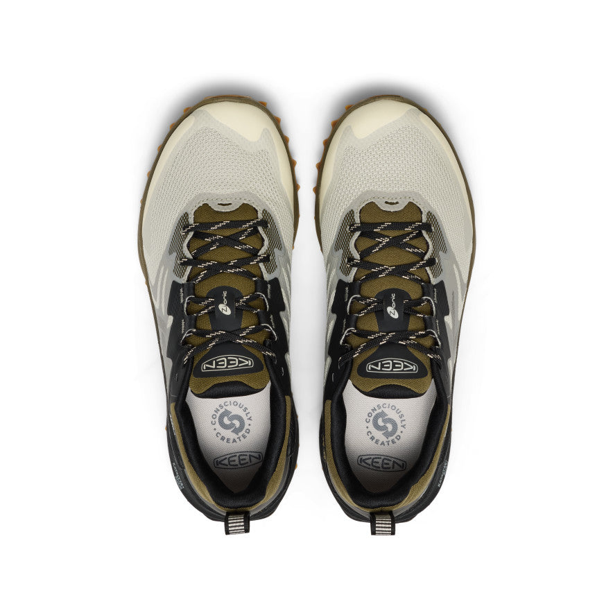 Men's Zionic NXT Waterproof Hiking Shoes - Abbey Stone/Dark Olive | Lightweight & Durable for Outdoor Adventures, Trail Running & Camping