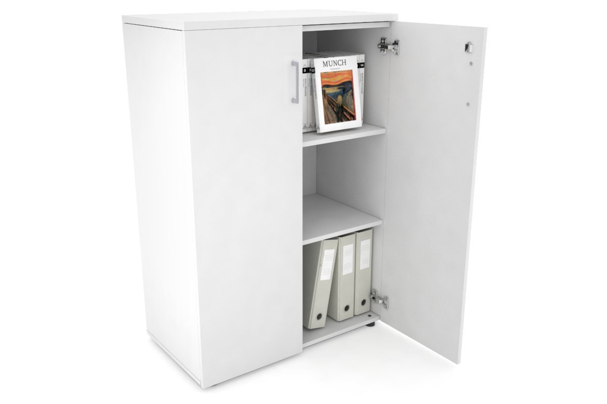 Uniform Medium Storage Cupboard with Medium Doors [800W x 1170H x 450D] - Perfect for Office, Classroom & Home Organization