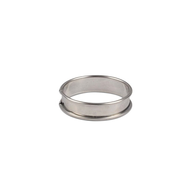 Flan Ring Six Pack - 0.75 Inch Height Baking Rings for Professional Chefs & Home Bakers - Perfect for Cakes, Tarts, Cheesecakes & Pastries