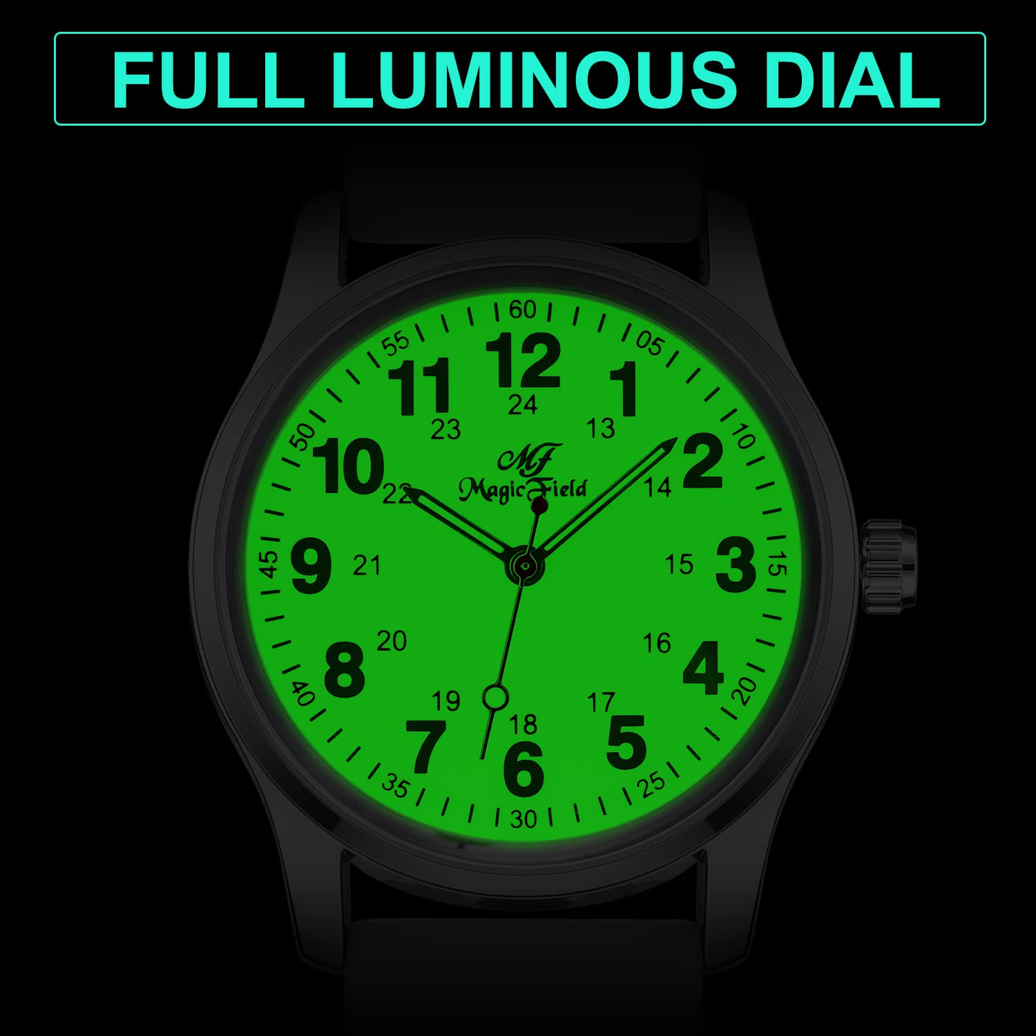ManChDa Nurse Watch - Analog Medical Watch with Second Hand, Easy to Read for Nurses & Healthcare Professionals - Perfect for Hospital Shifts, Clinical Use & Patient Care