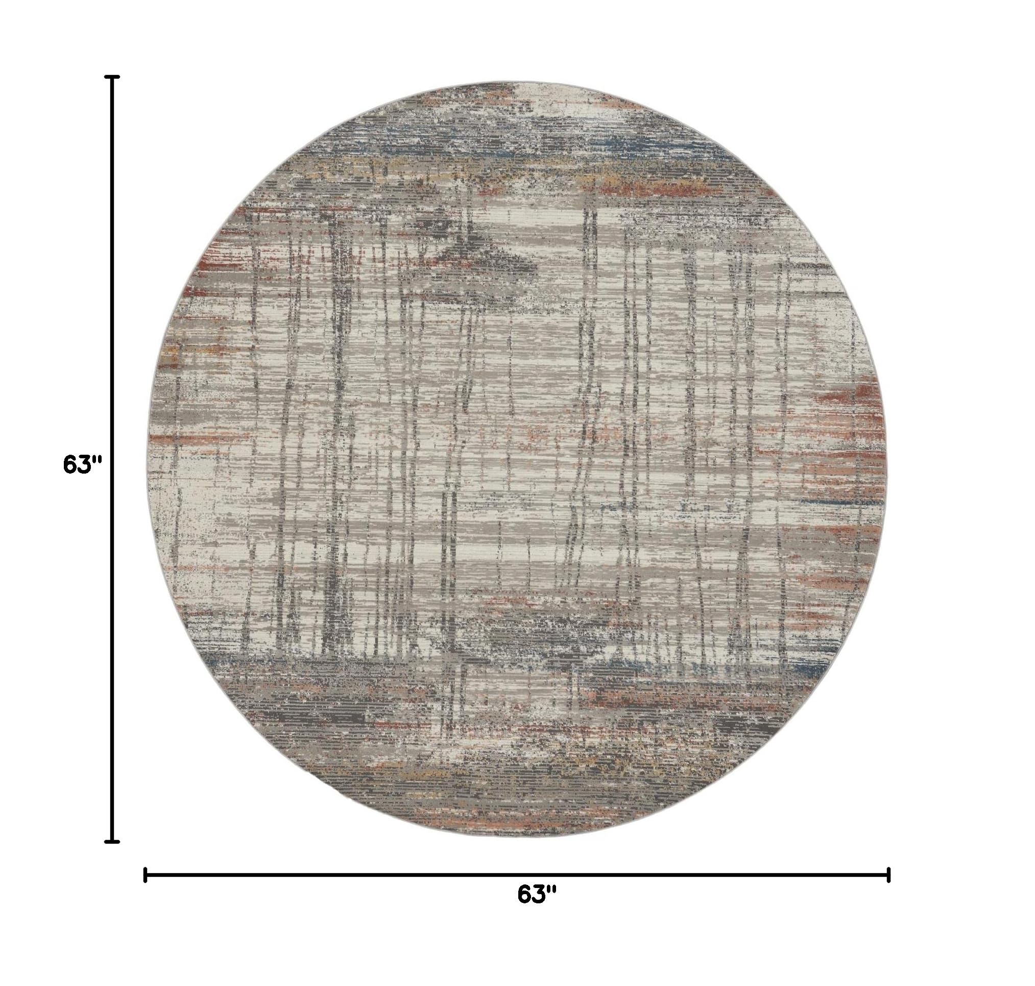 Nourison Rustic Textures Round Area Rug - 5'3