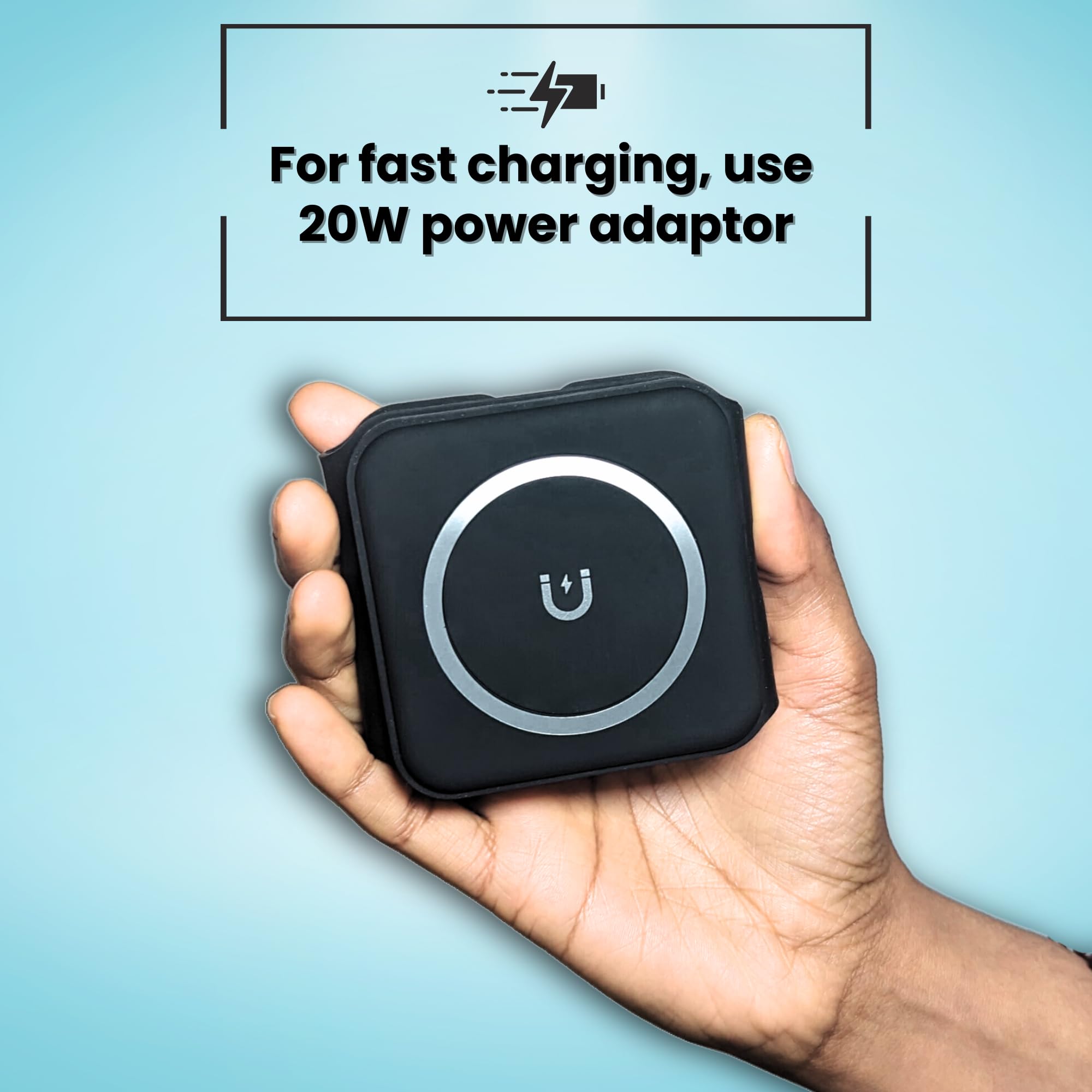 3-in-1 Wireless Charger for iPhone AirPods Watch | Portable Qi Charging Station | Office & Bedside Use