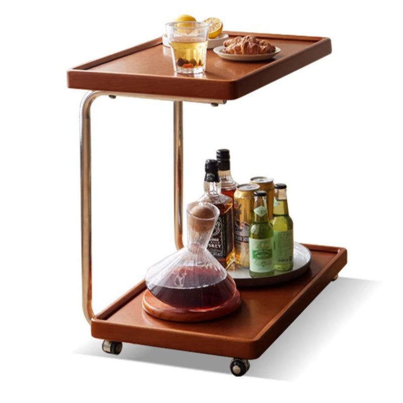 24.4x16.4x24 inch / 62x41.7x61 cm / teak color / side table