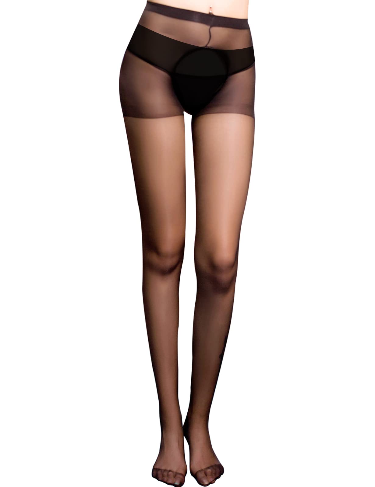 Adove High Waist Pantyhose for Women - Sexy Sheer Hollow Out Stockings with Comfortable Fit - Perfect for Date Night, Office Wear & Special Occasions