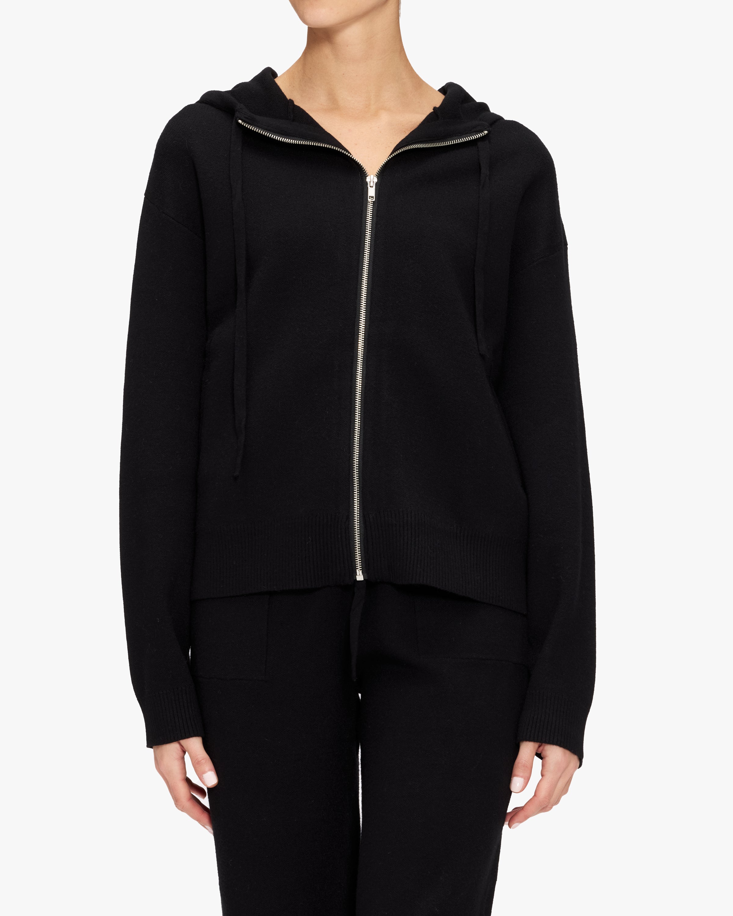 Monrow Supersoft Sweater Knit Zip Up Hoodie for Women - Cozy Fleece-Lined Pullover with Front Pockets | Perfect for Casual Outfits, Lounge Wear & Winter Layering